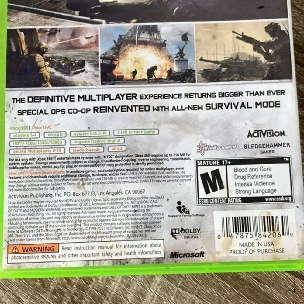 Xbox call duty